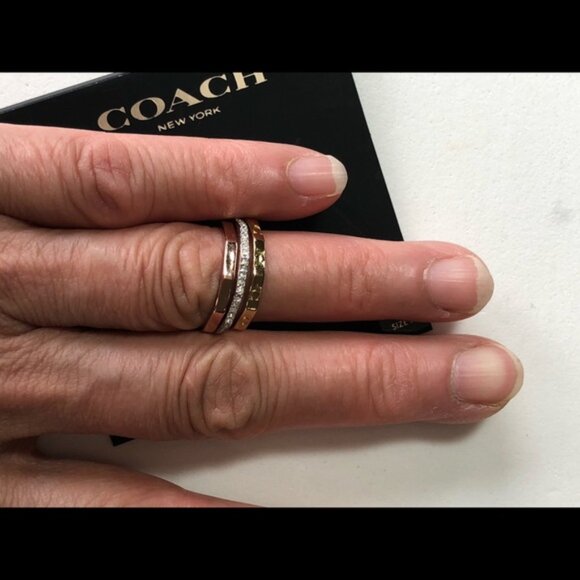 ⚡⚡SALE-Coach Triple Rings Size 7⚡⚡ - Picture 5 of 9